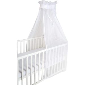 ROBA Baby Bed Canopy - Mesh, White, Star Pendant - Baby Bed Cover ROBA Baby Bed Canopy - Mesh, White, Star Pendant - Baby Bed Cover