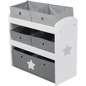 Étagère pour enfants Roba Stars - Gris, Blanc - 64x67x30cm - Publicité Étagère pour enfants Roba Stars - Gris, Blanc - 64x67x30cm - Publicité