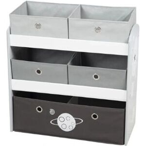 Roba Contenitore Giocattoli - Razzo, Grigio - Scaffali di stoccaggio Roba Contenitore Giocattoli - Razzo, Grigio - Scaffali di stoccaggio