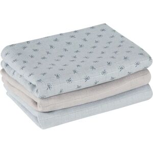 Roba Organic Cotton Baby Diapers Set - 80x80cm - Blue Gray Roba Organic Cotton Baby Diapers Set - 80x80cm - Blue Gray