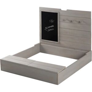 ROBA Outdoor Sandkasten - Kids Rectangular Wooden Play Sandpit with Cover & Accessories ROBA Outdoor Sandkasten - Kids Rectangular Wooden Play Sandpit with Cover & Accessories