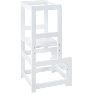 Roba White Montessori Child Step Stool - Adjustable Height Roba White Montessori Child Step Stool - Adjustable Height