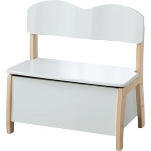 Roba barnförvaringsbänk - Vit - Förvaringskista för barn Roba barnförvaringsbänk - Vit - Förvaringskista för barn
