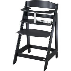 Roba Höjstol - Justerbar, Trä, Svart - För Barn från 6 Månader till 70 kg - Ergonomisk & Säker Roba Höjstol - Justerbar, Trä, Svart - För Barn från 6 Månader till 70 kg - Ergonomisk & Säker