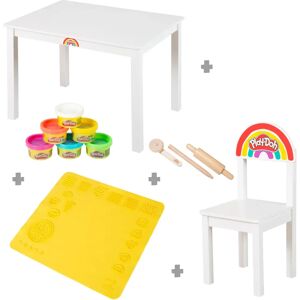 Roba Kindermöbel-Set - FSC-Holz, Weiß, Kreativ Spiel Roba Kindermöbel-Set - FSC-Holz, Weiß, Kreativ Spiel
