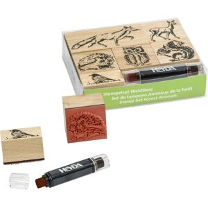 Heyda Modell 204888695 Waldtiere Stempelset - Holz, 6 Stempel Heyda Modell 204888695 Waldtiere Stempelset - Holz, 6 Stempel