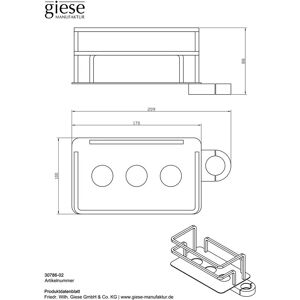 Giese Giese Optisign Duschkorb Messing Chrom - Duschkorb Giese Giese Optisign Duschkorb Messing Chrom - Duschkorb
