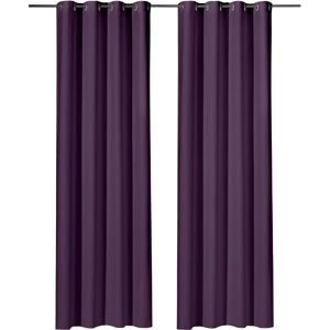 Weckbrodt Vito Lila Microvelours Gardine - Ösen, 140x245cm Weckbrodt Vito Lila Microvelours Gardine - Ösen, 140x245cm