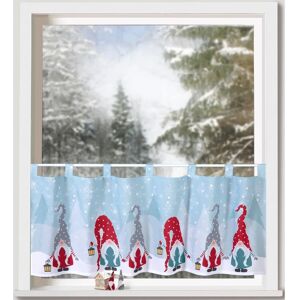 WECKBRODT Wichtel Winter Scheibengardine - Blickdicht, 120cm WECKBRODT Wichtel Winter Scheibengardine - Blickdicht, 120cm