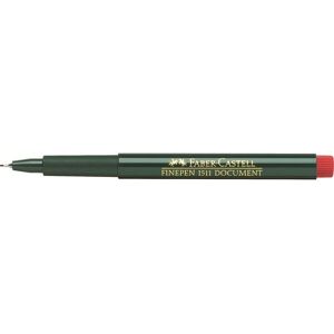 Faber-Castell 151121 Fineliner Rouge - Fineliner Faber-Castell 151121 Fineliner Rouge - Fineliner
