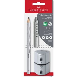 Faber-Castell 111996 Crayon graphite B - Ensemble argenté ergonomique Faber-Castell 111996 Crayon graphite B - Ensemble argenté ergonomique