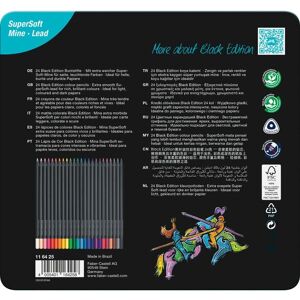Faber-Castell Black Edition Colour Pencils - 24 pcs Faber-Castell Black Edition Colour Pencils - 24 pcs