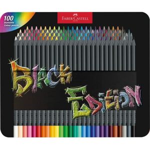 Faber-Castell Black Edition Colouring Pencils - Colouring pencils, Metal case, 100 pieces Faber-Castell Black Edition Colouring Pencils - Colouring pencils, Metal case, 100 pieces