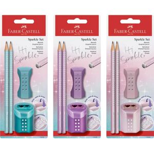 Faber-Castell Bleistift-Set - 2 Stück, Radierer, Spitzer Faber-Castell Bleistift-Set - 2 Stück, Radierer, Spitzer