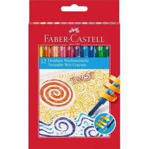 Faber-Castell Twistable Wax Crayon - 12 Pack - Crayons Faber-Castell Twistable Wax Crayon - 12 Pack - Crayons