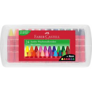 Faber-Castell 120034 Neon Jumbo Wachsmalkreiden - Kinderkreide Faber-Castell 120034 Neon Jumbo Wachsmalkreiden - Kinderkreide
