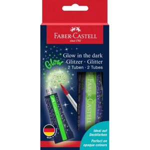 Peinture phosphorescente Glitter Glow Faber-Castell - 12 ml - 2 pcs - Publicité Peinture phosphorescente Glitter Glow Faber-Castell - 12 ml - 2 pcs - Publicité