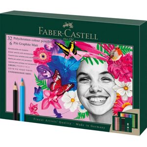 Faber-Castell Polychromos & Pitt Graphite Matt Set Multicolor - Art Supplies Faber-Castell Polychromos & Pitt Graphite Matt Set Multicolor - Art Supplies