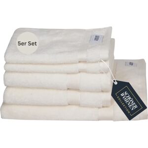 SCHÖNER WOHNEN-KOLLEKTION Cuddly Weiß 5-teiliges Handtuch-Set SCHÖNER WOHNEN-KOLLEKTION Cuddly Weiß 5-teiliges Handtuch-Set