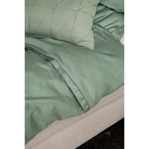 SCHÖNER WOHNEN Reine grüne Satin-Bettwäsche - Kissen & Bettbezug SCHÖNER WOHNEN Reine grüne Satin-Bettwäsche - Kissen & Bettbezug