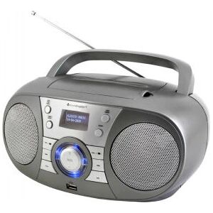 Radio CD Portable Soundmaster SCD1800TI - Double Alarme, Bluetooth - Publicité Radio CD Portable Soundmaster SCD1800TI - Double Alarme, Bluetooth - Publicité