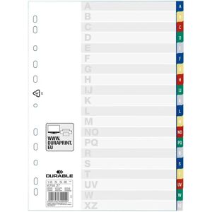 Durable Register PP With Colored Tabs - 20 Sheets - A4 - File Folder Durable Register PP With Colored Tabs - 20 Sheets - A4 - File Folder