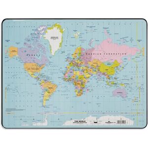 Durable 7211-19 Transparent Desk Pad with World Map Durable 7211-19 Transparent Desk Pad with World Map
