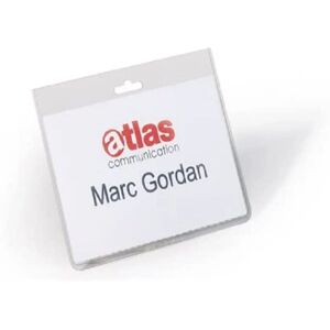 Durable Name Badge - 60x90mm - Pack of 5 Durable Name Badge - 60x90mm - Pack of 5