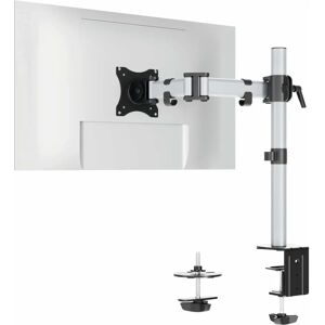 Durable Silver Monitor Mount for 1 Screen - VESA 75/100 Durable Silver Monitor Mount for 1 Screen - VESA 75/100