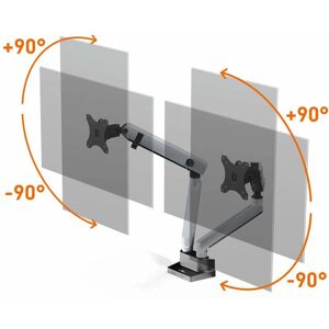 Durable Monitor Mount SELECT PLUS 2-Screen Silver - Monitor Mount / Stand Durable Monitor Mount SELECT PLUS 2-Screen Silver - Monitor Mount / Stand