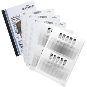 Durable Name Badge Set 60x90mm with Clip - Name Badge Set Durable Name Badge Set 60x90mm with Clip - Name Badge Set