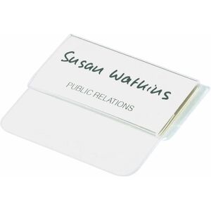 DURABLE 812019 Name Plate with Insert 40 x 75 mm Clear Pack of 25 DURABLE 812019 Name Plate with Insert 40 x 75 mm Clear Pack of 25