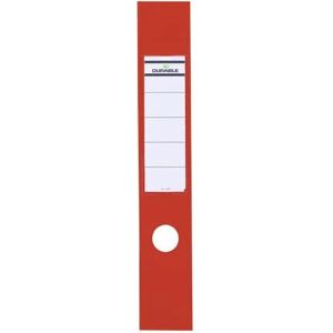 Durable Ordofix Red Self-Adhesive Label - Rectangle - 60mm - Pack of 10 Durable Ordofix Red Self-Adhesive Label - Rectangle - 60mm - Pack of 10