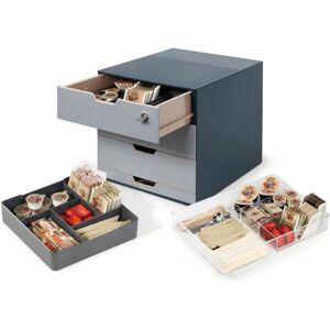 Durable 338558 Storage Box - 4 Drawers, Antracit Durable 338558 Storage Box - 4 Drawers, Antracit