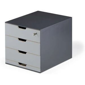 Durable 338558 Storage Box - 4 Drawers, Antracit Durable 338558 Storage Box - 4 Drawers, Antracit