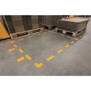 Durable 170304 Self-Adhesive Yellow Floor Marker - Floor Marking Durable 170304 Self-Adhesive Yellow Floor Marker - Floor Marking