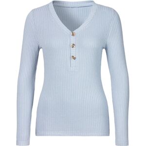 LASCANA Langarmshirt mit kurzer Knopfleiste - Shirts LASCANA Langarmshirt mit kurzer Knopfleiste - Shirts