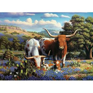 Ravensburger Longhorns 500-Piece Jigsaw Puzzle - Animals Ravensburger Longhorns 500-Piece Jigsaw Puzzle - Animals