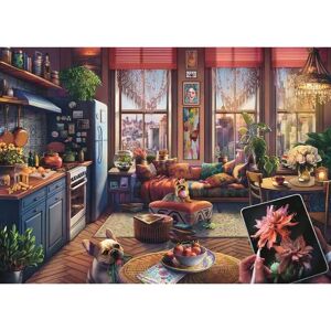 Ravensburger Cozy Boho Studio - 500 Piece Large Format Jigsaw Puzzle - Landscape Ravensburger Cozy Boho Studio - 500 Piece Large Format Jigsaw Puzzle - Landscape