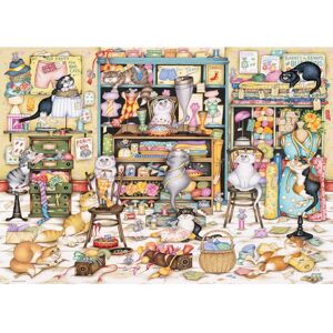 Ravensburger Mrs Hardwick's Haberdashery - Crazy Cats 1000 Pieces Puzzle Ravensburger Mrs Hardwick's Haberdashery - Crazy Cats 1000 Pieces Puzzle