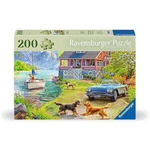 Ravensburger Model 12001370 Large Piece Puzzle - Summer House by the Lake Ravensburger Model 12001370 Large Piece Puzzle - Summer House by the Lake