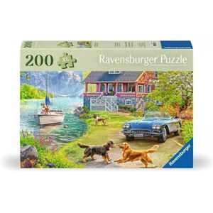 Ravensburger Model 12001370 Large Piece Puzzle - Summer House by the Lake Ravensburger Model 12001370 Large Piece Puzzle - Summer House by the Lake