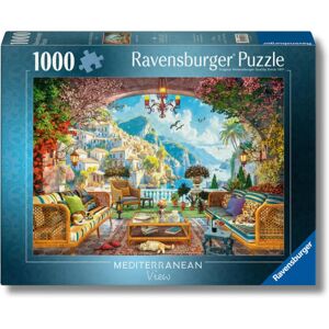 Ravensburger Mediterranean View 1000 Piece Jigsaw Puzzle - Puzzle Ravensburger Mediterranean View 1000 Piece Jigsaw Puzzle - Puzzle