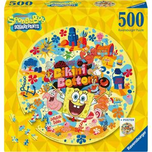 Ravensburger - Welcome to Bikini Bottom Round Puzzle - 500 pieces - Diameter: 52 cm - Puzzle Ravensburger - Welcome to Bikini Bottom Round Puzzle - 500 pieces - Diameter: 52 cm - Puzzle