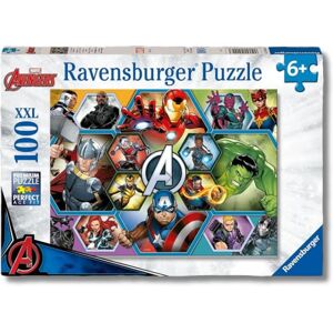 Ravensburger - Marvel Avengers - Puzzle 100 Pieces XXL - Educational & Creative - 49x36 cm Ravensburger - Marvel Avengers - Puzzle 100 Pieces XXL - Educational & Creative - 49x36 cm