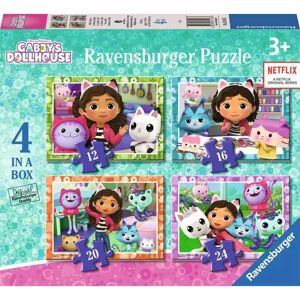 Ravensburger Gabby'S Dollhouse 4 In A Box Jigsaw Puzzles - Kids Ravensburger Gabby'S Dollhouse 4 In A Box Jigsaw Puzzles - Kids