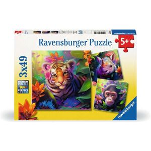 Ravensburger Jungle Babies 3x49 Piece Jigsaw Puzzle - Animals Ravensburger Jungle Babies 3x49 Piece Jigsaw Puzzle - Animals