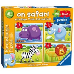 Ravensburger Safari Puzzle - 4 Jigsaw Puzzles for Kids Ravensburger Safari Puzzle - 4 Jigsaw Puzzles for Kids