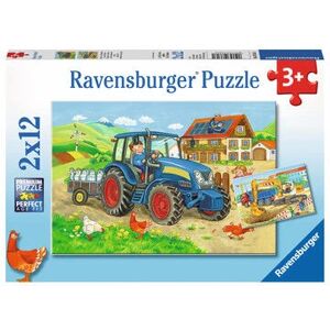 Ravensburger 00.007.616 Farm & Construction 2x12 Puzzle - Puzzle Ravensburger 00.007.616 Farm & Construction 2x12 Puzzle - Puzzle