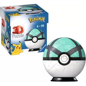 Ravensburger 11581 puzzle - 3D puzzle - 55 pcs - Pokémon Pokéball Net Ball Ravensburger 11581 puzzle - 3D puzzle - 55 pcs - Pokémon Pokéball Net Ball